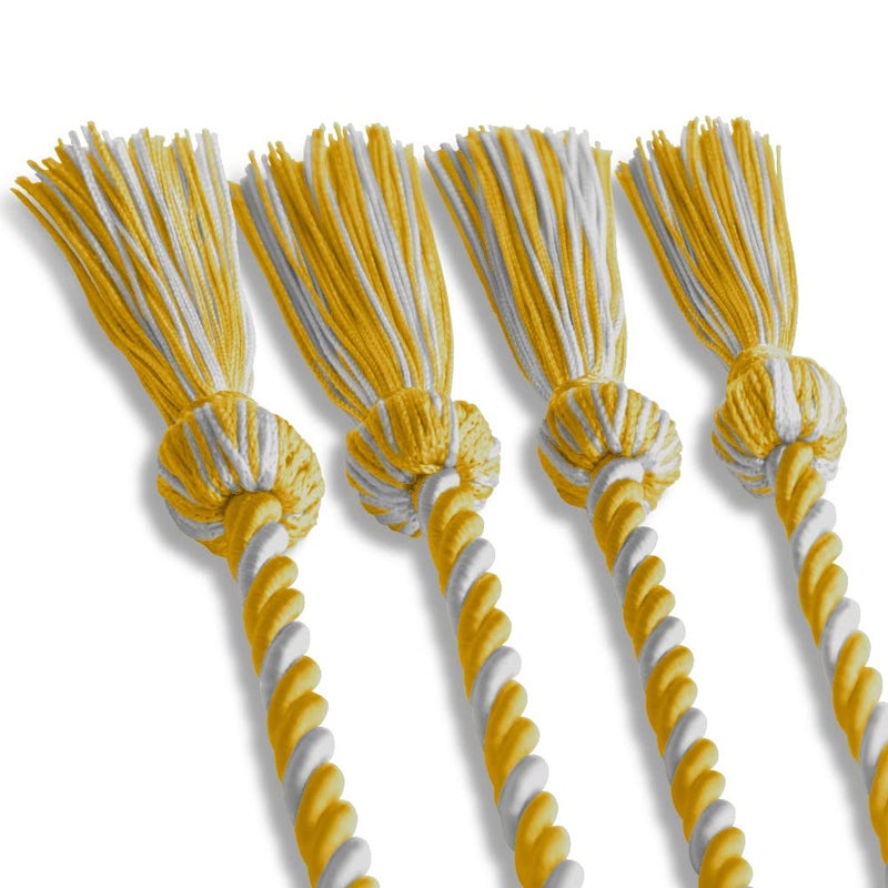 Endea Graduation Double Honor Cord Two-Color (Gold/White) - Image 4